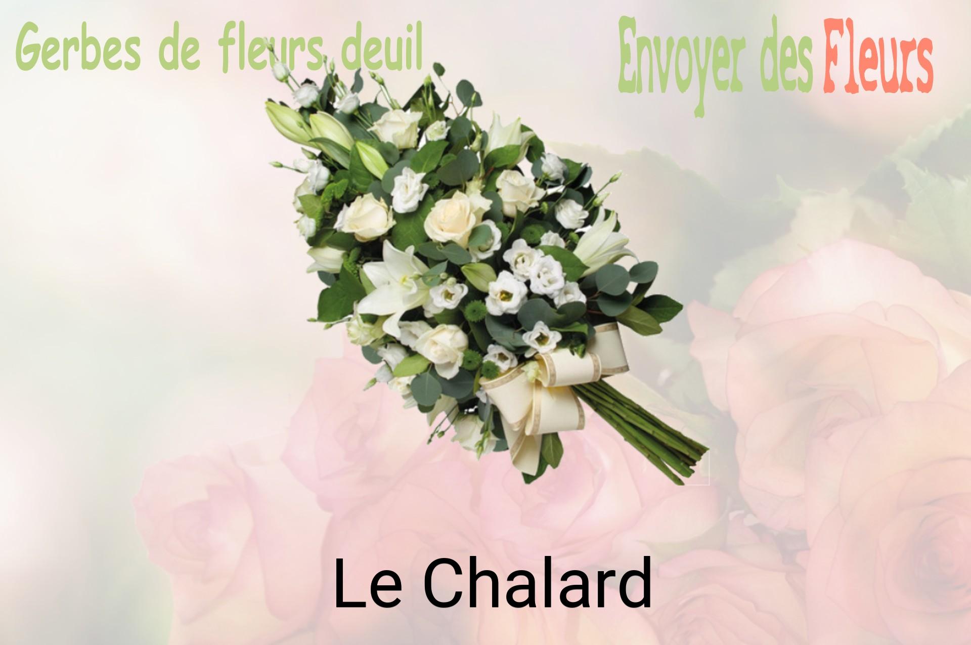 Gerbe de fleurs de deuil livrée à Le Chalard